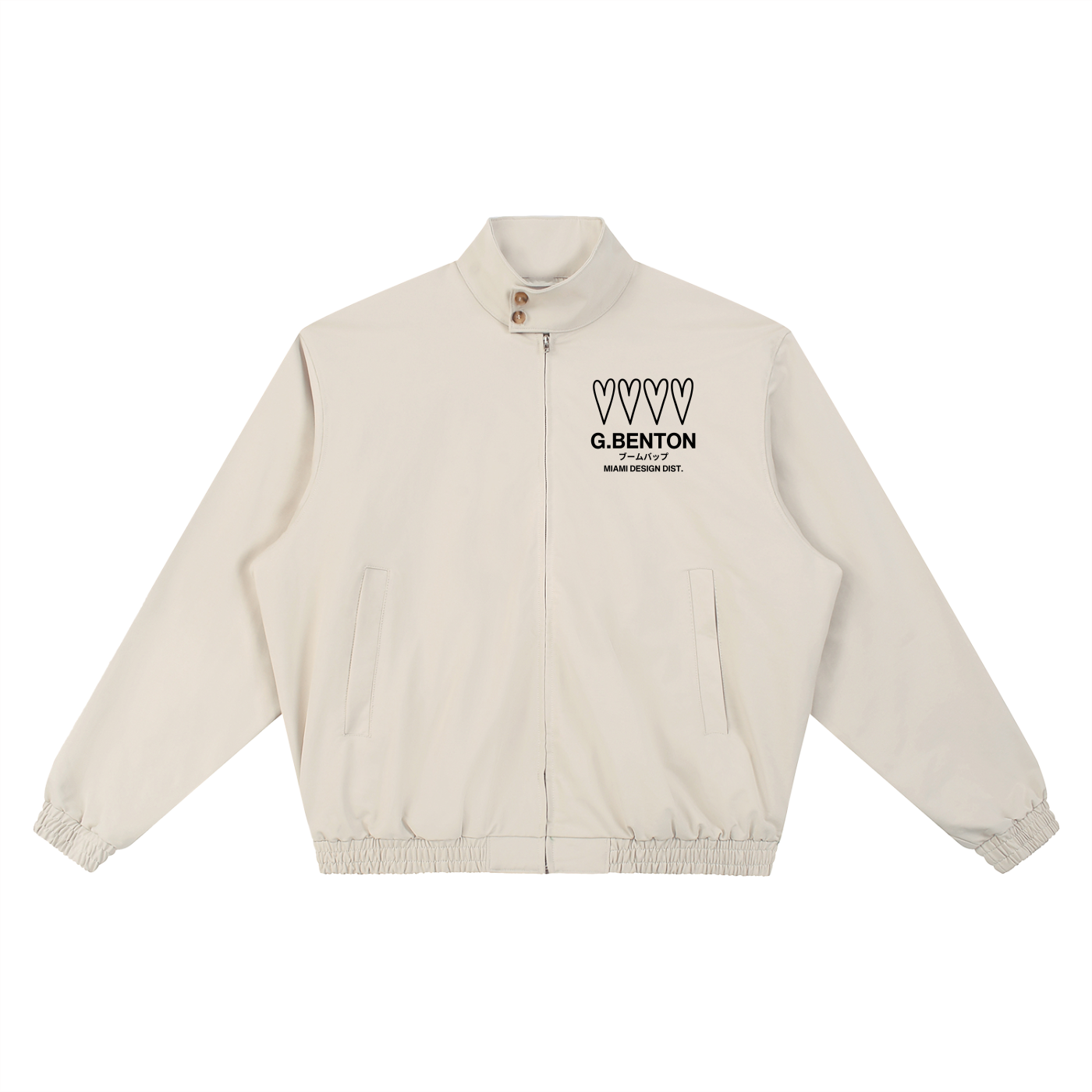 4 Hearts Stand Collar Bomber