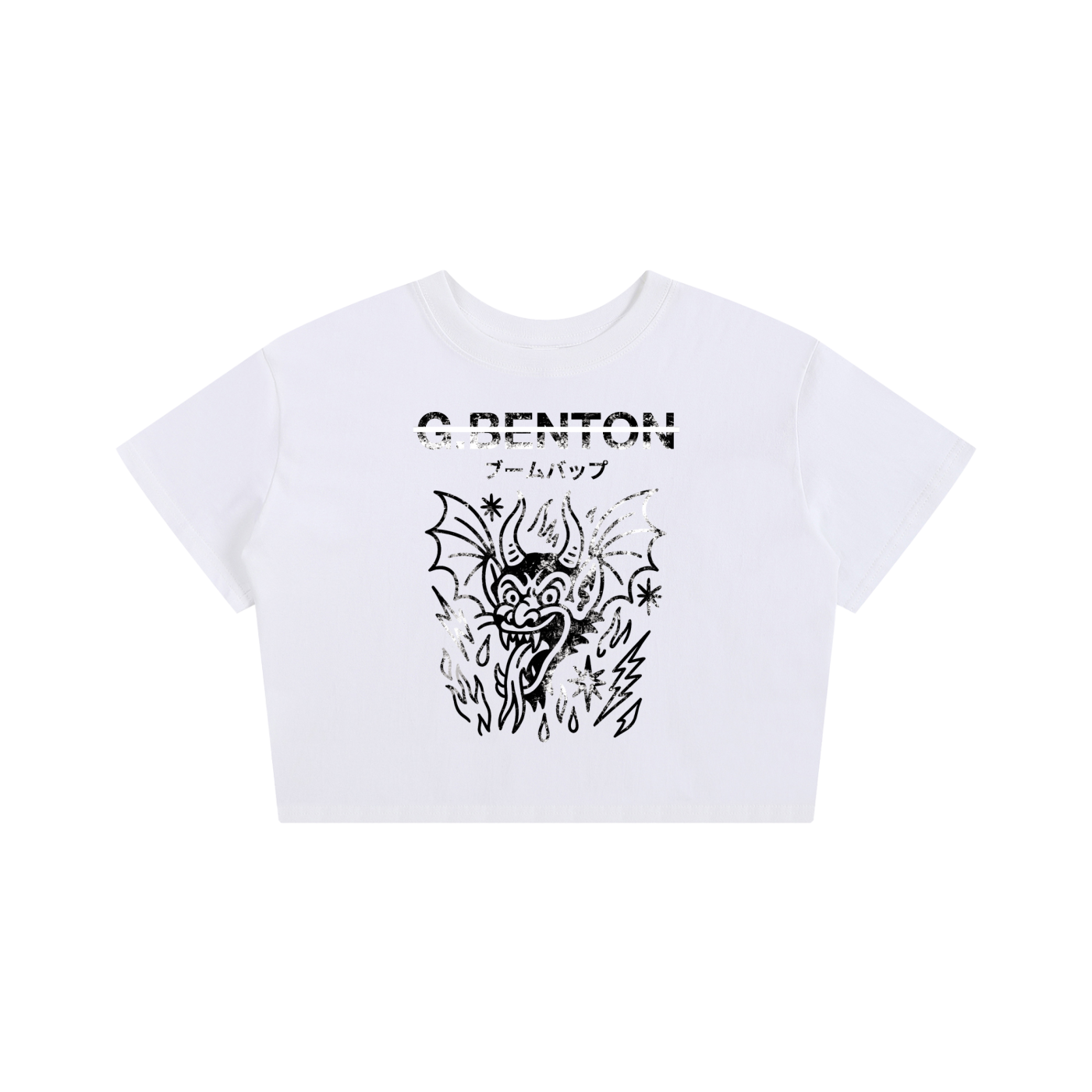 Women's Devil Bat Crop Tee