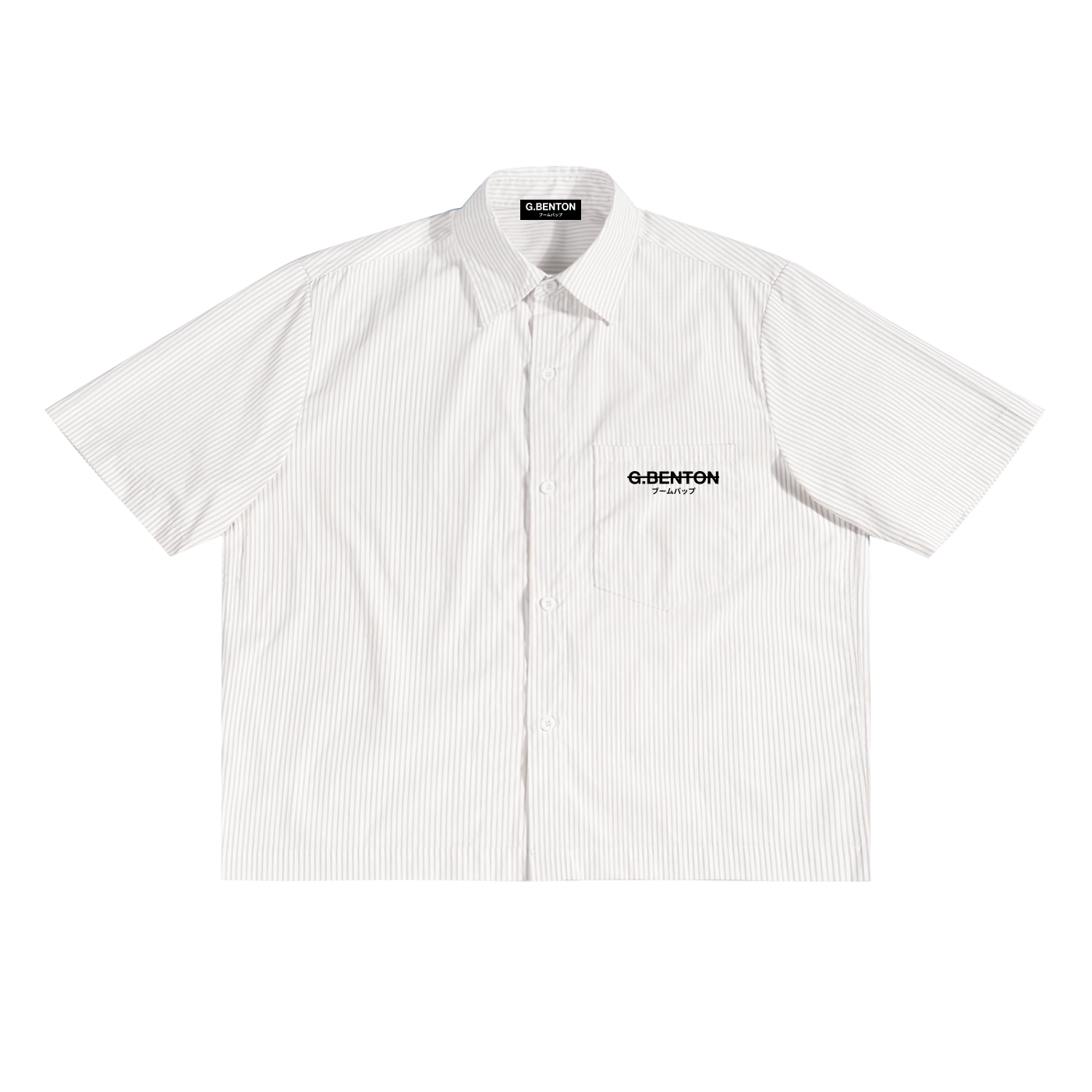 Strikethrough Oversized Boxy Shirt