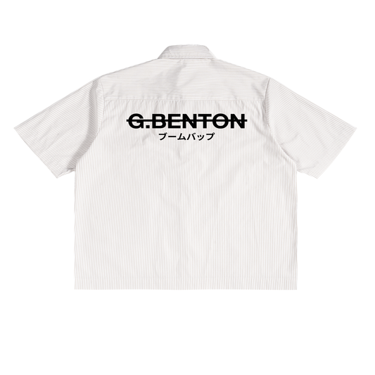 Strikethrough Oversized Boxy Shirt