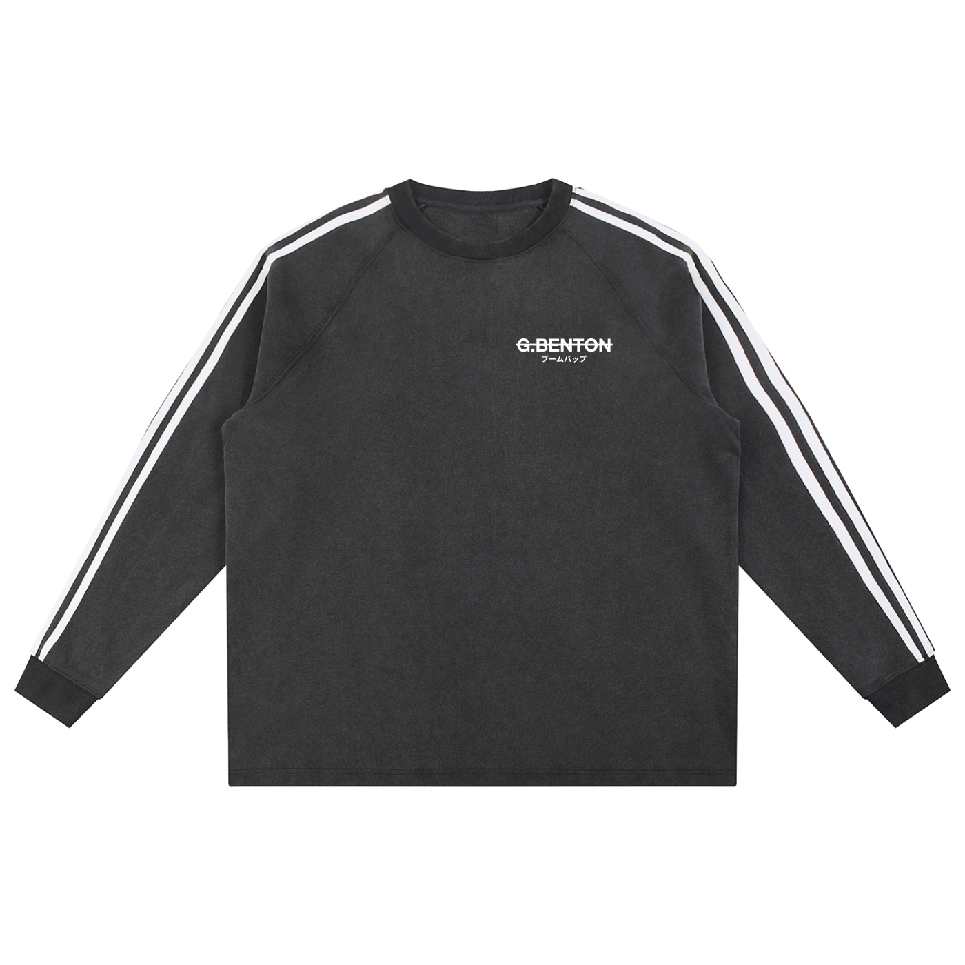 Strikethrough Contrast Tape Sweatshirt