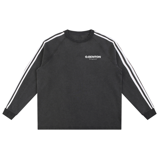 Strikethrough Contrast Tape Sweatshirt