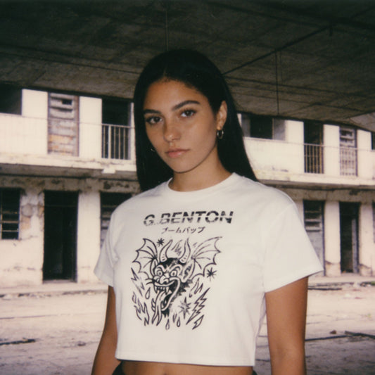 Women's Devil Bat Crop Tee